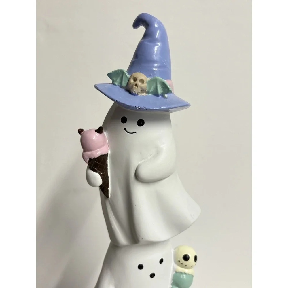 Summerween Stacked Ghosts Trio w/Ice Cream Cones 16